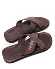 BROWN MEN'S SLIDES - DANNY