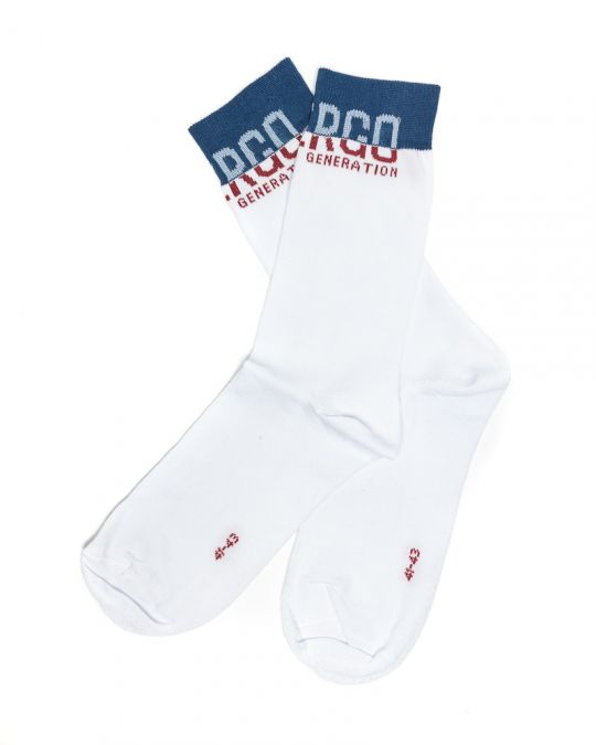 WHITE MEN'S SOCKS 1D25SS8052ZO8000