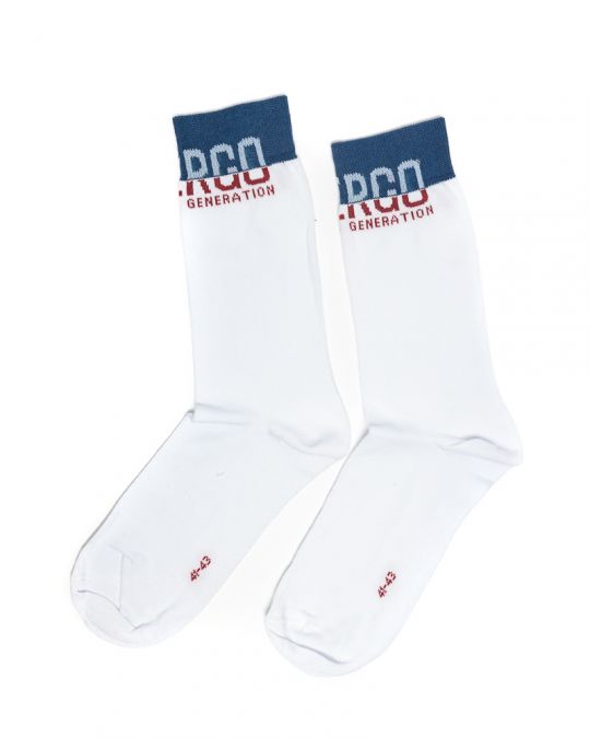 WHITE MEN'S SOCKS 1D25SS8052ZO8000