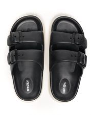 BLACK WOMEN'S SLIDES - SYDNEY