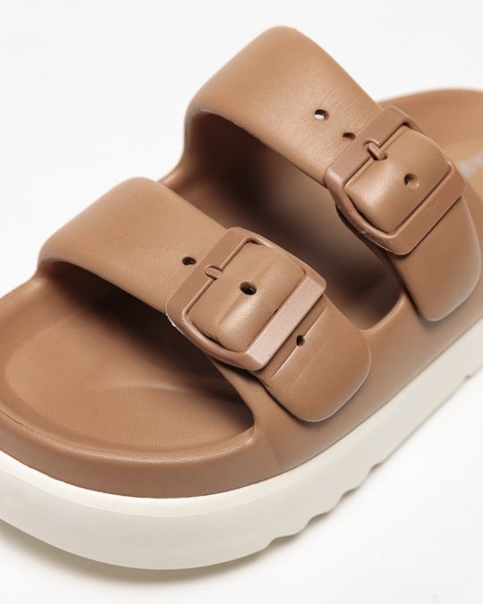 BROWN WOMEN'S SLIDES - SYDNEY DE25SS2582EV PN