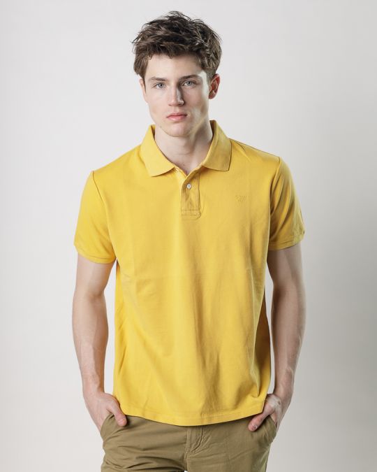 YELLOW MEN'S T-SHIRT 1D25SS4009SS2406