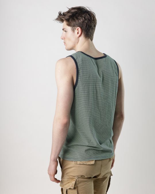 GREEN MEN'S SINGLET 1D25SS4014SL0106