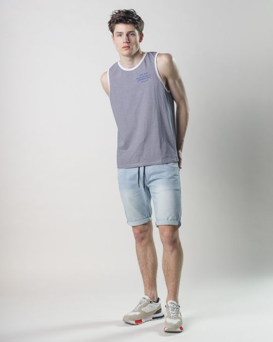 GREY MEN'S SINGLET 1D25SS4014SL0106