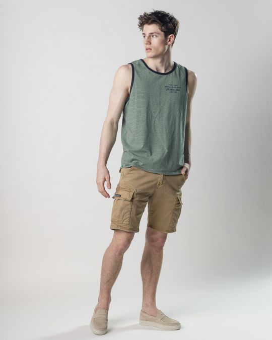 GREEN MEN'S SINGLET 1D25SS4014SL0106