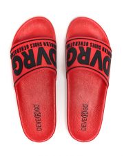 RED MEN'S SLIDES - BEACH