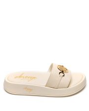 BEIGE WOMEN'S SLIDES - SHARON