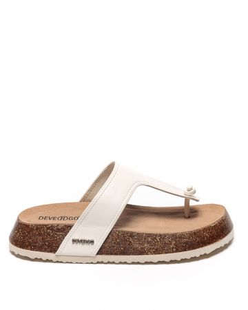 BEIGE WOMEN'S SLIDES - PATRICIA DE25SS2500PU BJ