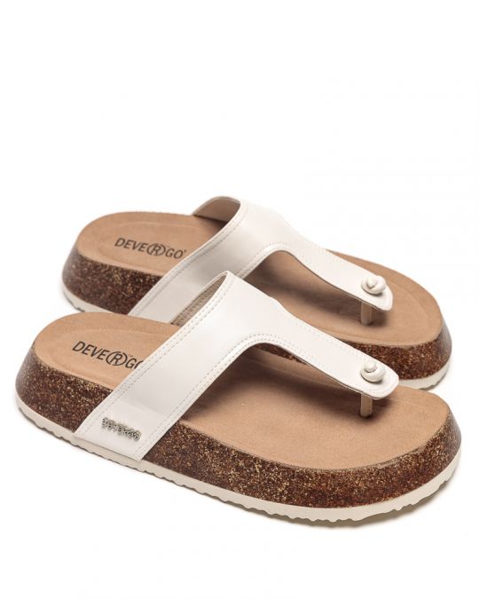 BEIGE WOMEN'S SLIDES - PATRICIA DE25SS2500PU BJ