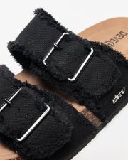 BLACK WOMEN'S SLIDES - PAULINA