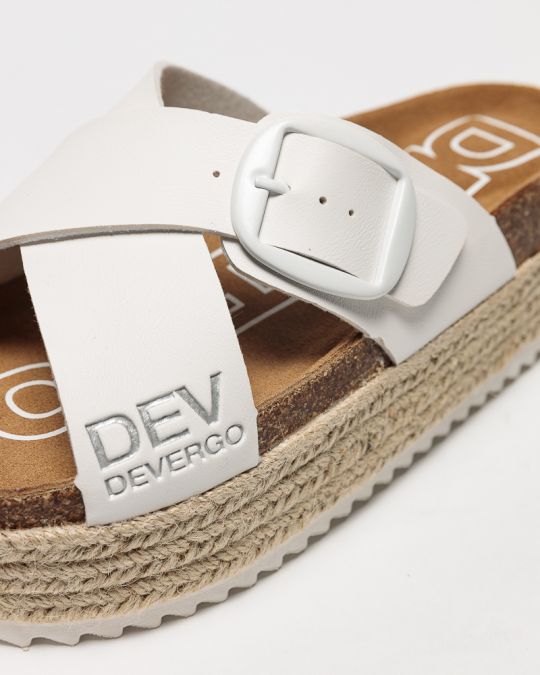 WHITE WOMEN'S SLIDES - RUBY DE25SS2546PU PT