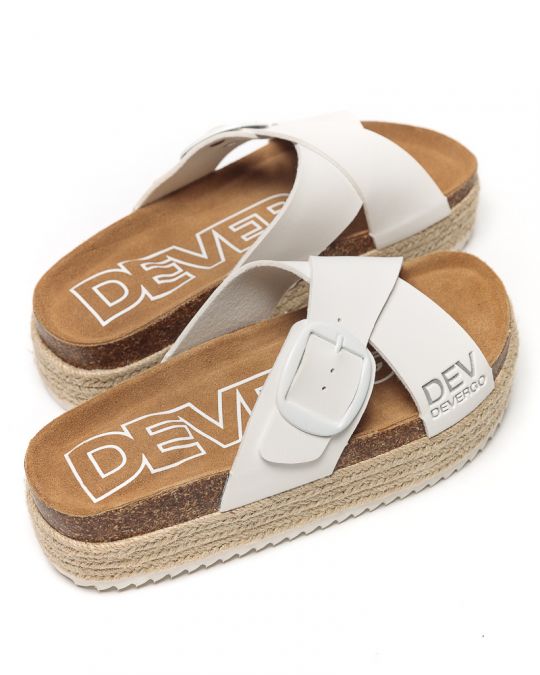WHITE WOMEN'S SLIDES - RUBY DE25SS2546PU PT