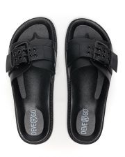 BLACK WOMEN'S SLIDES - CELINA