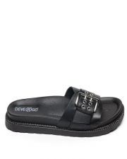SILVER WOMEN'S SLIDES - CELINA