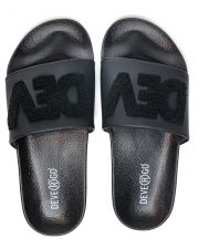 BLACK WOMEN'S SLIDES - CARAVELLA FROTTY