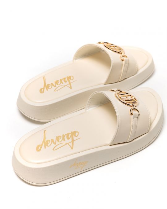 BEIGE WOMEN'S SLIDES - SHARON DE25SS2521PU SY