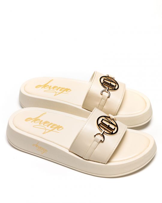 BEIGE WOMEN'S SLIDES - SHARON DE25SS2521PU SY