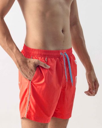 RED MEN'S BEACH SHORTS 1D25SS1053SP6000
