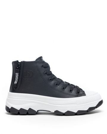 BLACK WOMEN'S SNEAKERS - ROBIN DE25FW3519PU KD