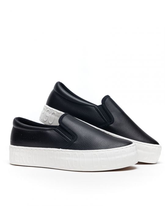 BLACK WOMEN'S SLIP-ON - HELIA PU DE25FW3515PU KD