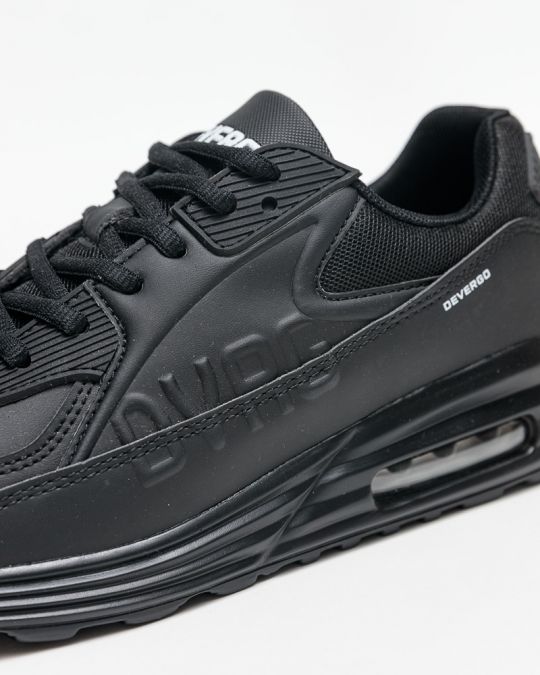 BLACK MEN'S SNEAKER - DRAGON DE25FW4014PU DR