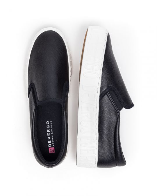 BLACK WOMEN'S SLIP-ON - HELIA PU DE25FW3515PU KD