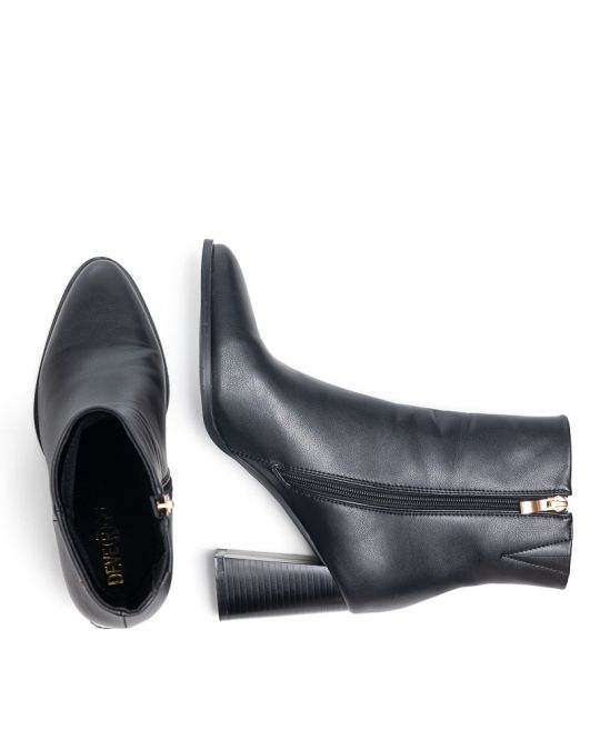 BLACK WOMEN'S HIGH HEELED BOOTS - AMY DE25FW6511PU SH