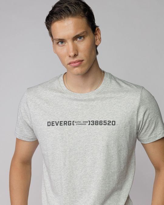 GREY MEN'S SHORT SLEEVE T-SHIRT 1D25FW4049SS0105