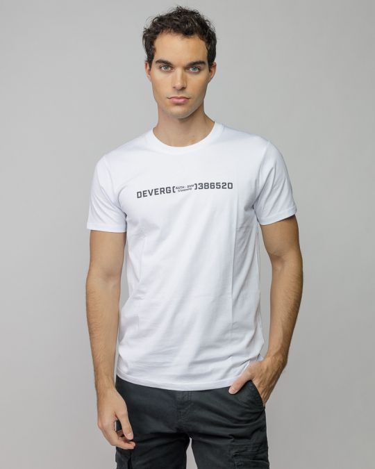 WHITE MEN'S SHORT SLEEVE T-SHIRT 1D25FW4049SS0105