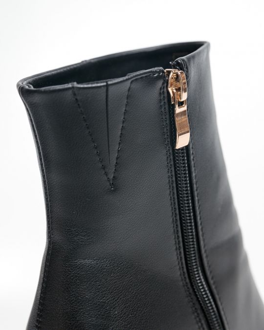 BLACK WOMEN'S HIGH HEELED BOOTS - AMY DE25FW6511PU SH