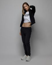 BLACK WOMEN'S ZIP SWEATER