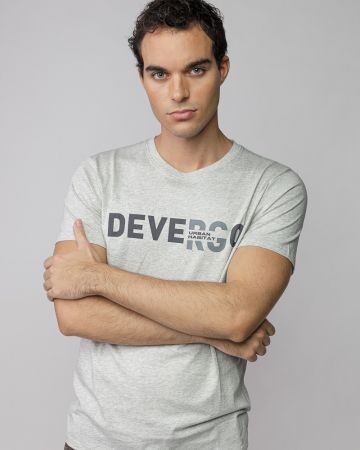 GREY MEN'S SHORT SLEEVE T-SHIRT 1D25FW4043SS0105