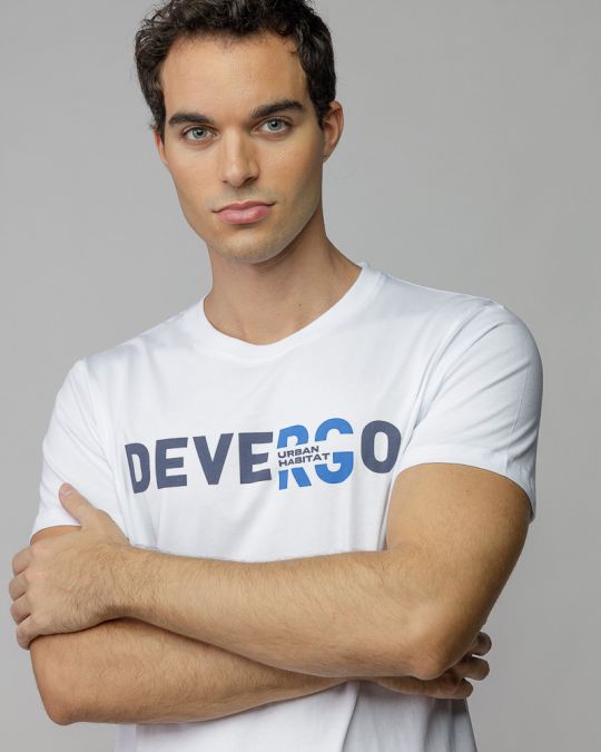 WHITE MEN'S SHORT SLEEVE T-SHIRT 1D25FW4043SS0105