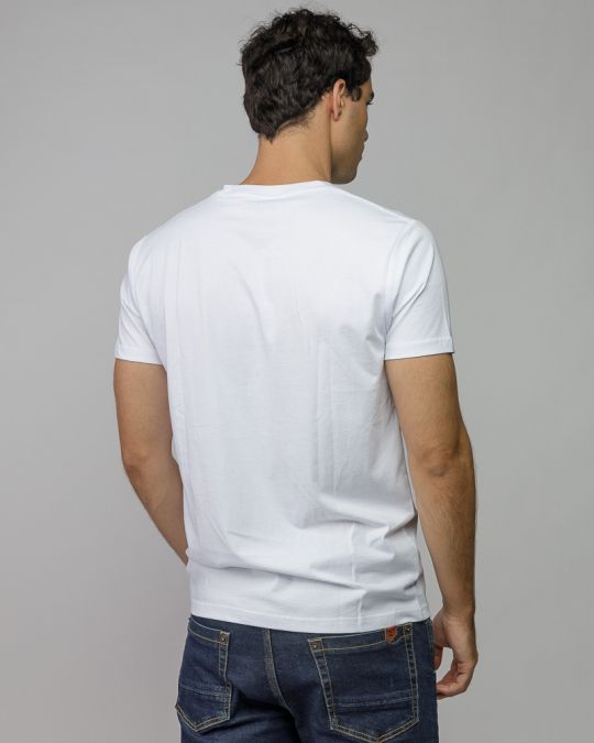 WHITE MEN'S SHORT SLEEVE T-SHIRT 1D25FW4043SS0105