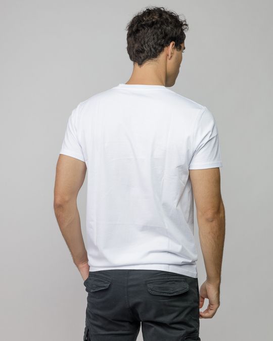 WHITE MEN'S SHORT SLEEVE T-SHIRT 1D25FW4049SS0105