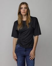 BLACK WOMEN'S SHORT SLEEVE T-SHIRT