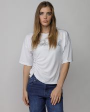 WHITE WOMEN'S SHORT SLEEVE T-SHIRT