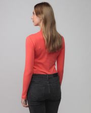 CORAL WOMEN'S LONG SLEEVE TURTLENECK T-SHIRT