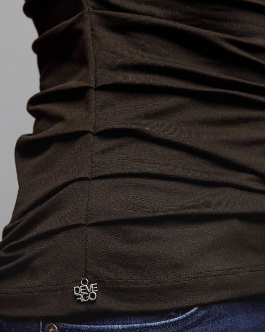 BROWN WOMEN'S SHORT SLEEVE T-SHIRT 2D25FW4527SS0105