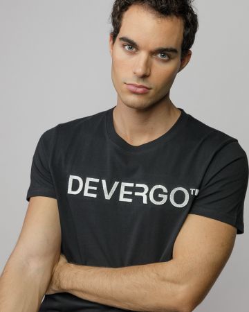 BLACK MEN'S SHORT SLEEVE T-SHIRT 1D25FW4044SS0105