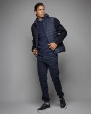 BLUE MEN'S TRANSITION COAT
