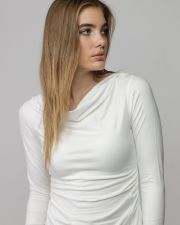 WHITE WOMEN'S LONG SLEEVE T-SHIRT