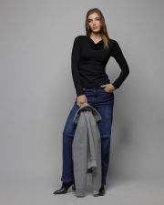 BLACK WOMEN'S LONG SLEEVE T-SHIRT