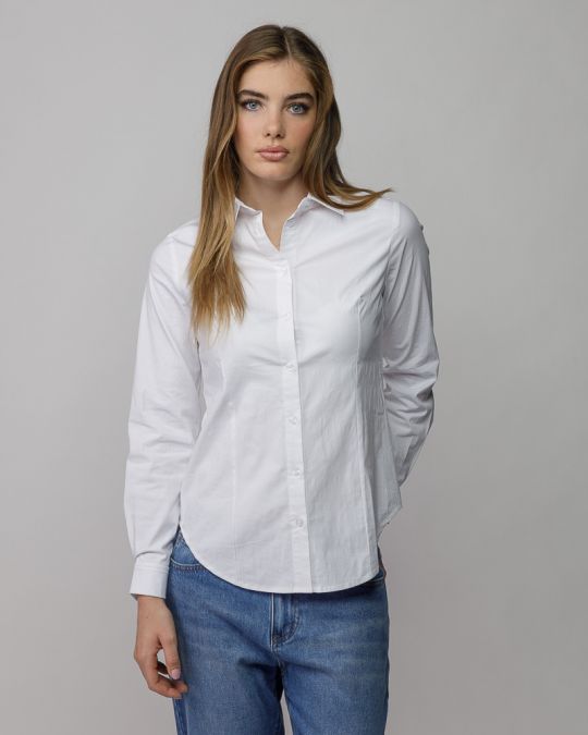 WHITE WOMEN'S SHIRT 2D25FW5504LS1305