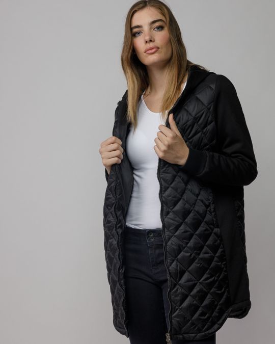 BLACK WOMEN'S TRANSITIONAL COAT 2D25FW7581KA1600