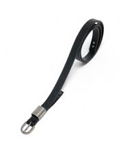 BLACK WOMEN'S LEATHER BELT