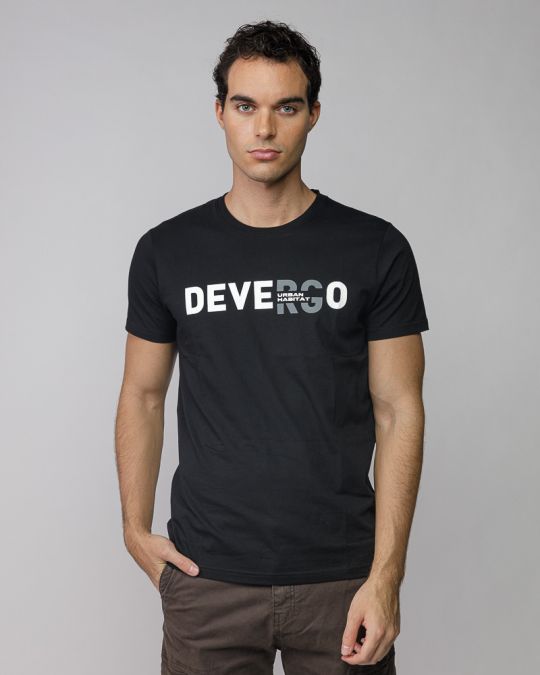 BLACK MEN'S SHORT SLEEVE T-SHIRT 1D25FW4043SS0105