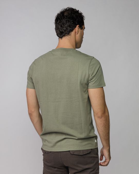 KHAKI MEN'S SHORT SLEEVE T-SHIRT 1D25FW4044SS0105