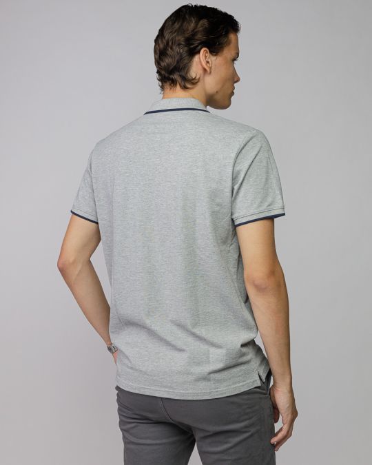GREY MEN'S SHORT SLEEVE POLO SHIRT 1D25FW4053SS2405