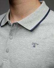 GREY MEN'S SHORT SLEEVE POLO SHIRT